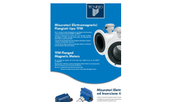 Tecnidro - Model TIM - Insertion Magnetic Water Meters  - Brochure
