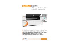 QuickSun - Model 600Lab - All-in-One Module Testing Station Designed for PV Laboratories - Brochure
