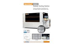 QuickSun - Model 550CE - Module Testing Station - Brochure