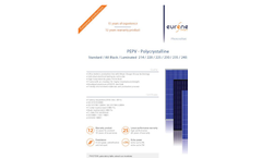 Photovoltaic Modules Polycrystalline 214 / 220 / 225 / 230 / 235 / 240 