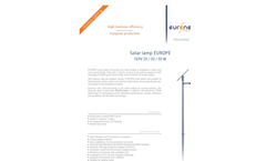 Solar Lamp FEPV 20 / 30 / 50 W