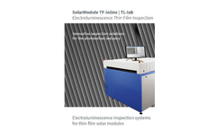 SolarModule - Model TF-inline - Electroluminescence Inspection Systems Brochure