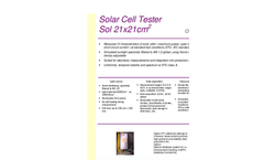 Model Sol 21x21cm2 - Solar Cell Tester Brochure