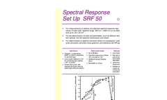 Model SRF 50 - Spectral Response Measurement Setup System - Brochure