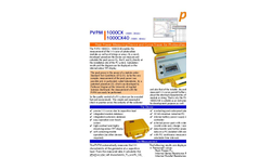 PV-Engineering - Model PVPM1000X - Portable Peak power and I-V-Curve Measurement Device Brochure