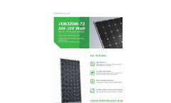 Model JKM315M-72 - Monocrystalline Cell Module Brochure