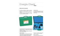 Energy Check profi - Measuring Device Equipment Brochure