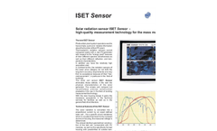 Model ISET - Balancing Monitoring Systems Brochure