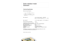 Solar Radiation Meter Brochure