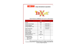 BixCure Solar Encapsulants Datasheet