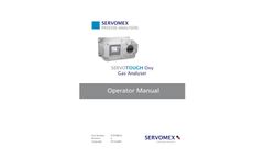 SERVOTOUGH Oxy 1900 Hazardous Area Gas Analyzers - Operator Manual
