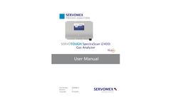SERVOTOUGH SpectraScan 2400 Hazardous Area Gas Analyzers - User Manual
