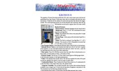 Kronos - Model 8 - Reverse Osmosis Systems - Brochure