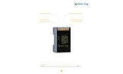 Solar-Log - Model 50 - Simplified Gateway Device for Simplified Residential Solar Plant Monitoring - Brochure