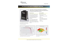 Sinton - Model FCT-750 - In-Line I-V Testing Light for Solar Cells - Brochure