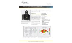 Sinton - Model FCT-650 - I-V Testing Light for Solar Cells - Brochure