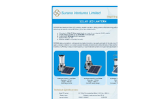 Surana - Solar LED Lantern - Brochure
