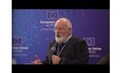 Frans Timmermans, Executive Vice President of European Commision during COP25 - Video