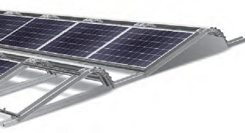 Lambda FlatFix - Light Flat-Roof Commercial Flat Roof Solar PV Panel Mounting System