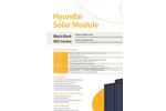 Hyundai - Model MG Series - Monocrystalline Black Modules Brochure