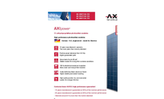 AXITEC - Model AC-290P-300P/156-72S - Photovoltaic Module Brochure