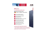 AXIpower - Model AC-240-255W/156-60S - Photovoltaic Module Brochure