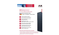 AXIblackpremium - Monocrystalline Solar Module Brochure