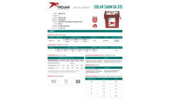 Trojan - Model SAGM 06 315 - Deep-Cycle Solar AGM Batteries Brochure