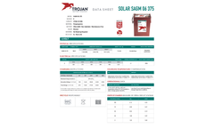 Trojan - Model SAGM 06 375 - Deep-Cycle Solar AGM Batteries Brochure