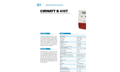 CIRWATT - Model B410T - Three-Phase Indirect Connection Meter Brochure