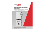 SolarEdge - Single Phase Inverter with Compact Technology - Brochure