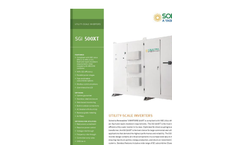 Model SGI 500XT - Utility-Scale Inverter Brochure