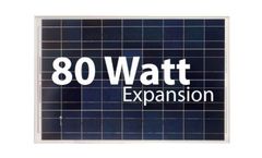Model 80 Watt - Solar Expansion Kit For RV Solar Battery Charging