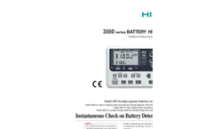 Hioki - Model 3555 - Battery Testers Brochure