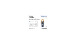 Hioki CM3286 AC Clamp Power Meter - Datasheet