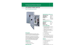 Pre-Engineered Shunt Trip POWR-Switch LPS Series- Brochure
