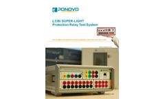 Model L336i Super-Light Protection Relay Test System - Brochure