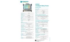 Ponovo - Model NF802 - Intelligent Relay Tester - Datasheet
