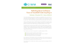 Rethinking Reuse Conference 2014 - Brochure