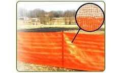 L & M - Orange Woven Barrier Fence