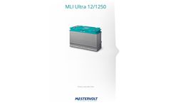 Mastervolt - Model MLI Ultra 12/1250 - Lithium Ion Batterie - Brochure