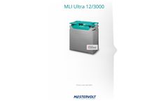 Mastervolt - Model MLI Ultra 12/3000 - Lithium Ion Battery - Brochure