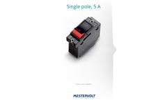 Mastervolt - Model 5 A - Single Pole Circuit Breaker - Brochure