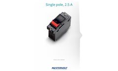 Mastervolt - Model 2.5 A - Single Pole Circuit Breaker - Brochure