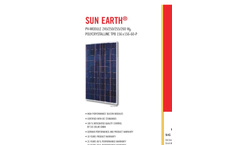 SUN EARTH - TPB 156x156-60-P - Polycrystalline PV Module  Brochure