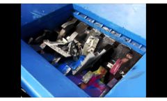 Double Shaft Shredders / Multicrushers for WEEE - Copiers and Printers Recycling - Video