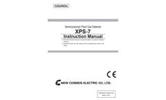 Cosmos - Model XPS-7 - Semiconductor Plant Gas Detector - Instruction Manual