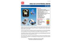 RKI - Model GP-03 - Single Gas 0-100% LEL Combustible Detector - Brochure