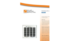 SES - 405M - Photovoltaic Module Datasheet
