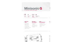 Ultraflux - Model Minisonic G - Ultrasonic Fixed Flow Meter - Datasheet